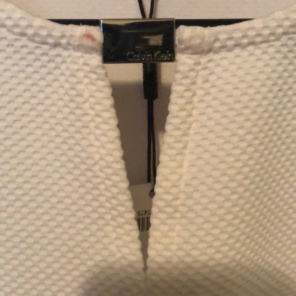 Nwt calvin klein top white L - Picture 2 of 4